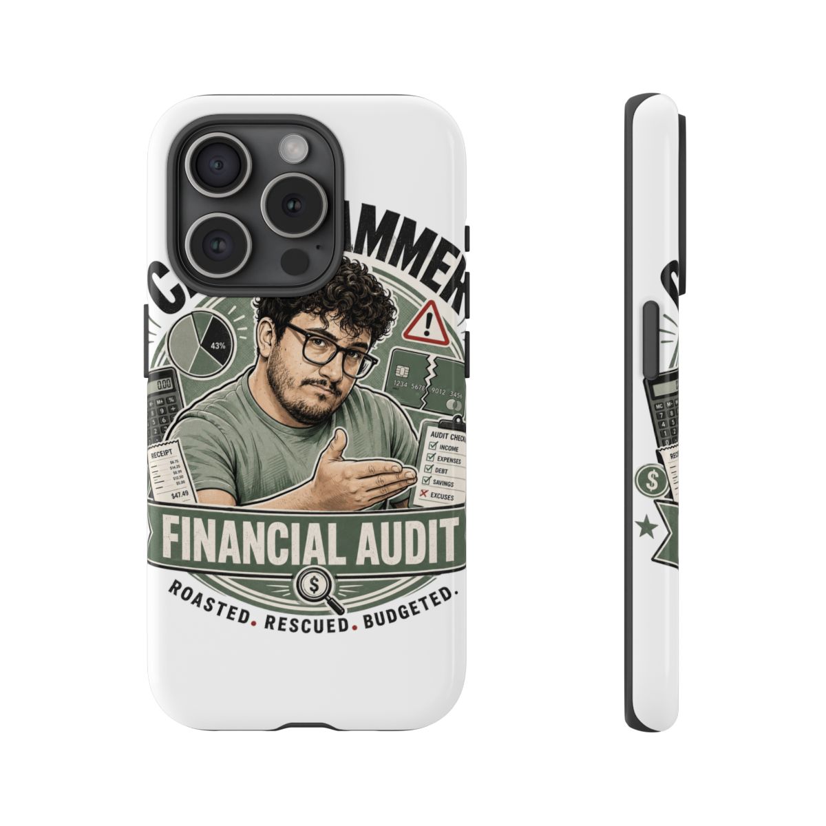 Caleb Hammer Phone Case #4 - alternate angle 3, merchandise