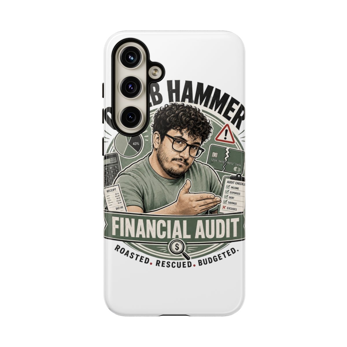 Caleb Hammer Phone Case #4 - alternate angle 4, merchandise