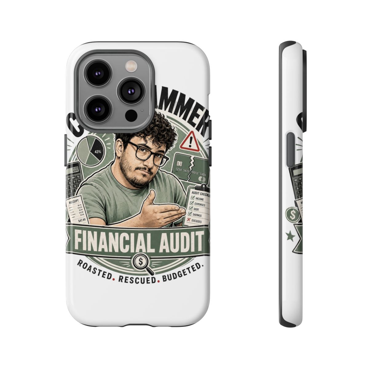 Caleb Hammer Phone Case #4 - alternate angle 3, merchandise