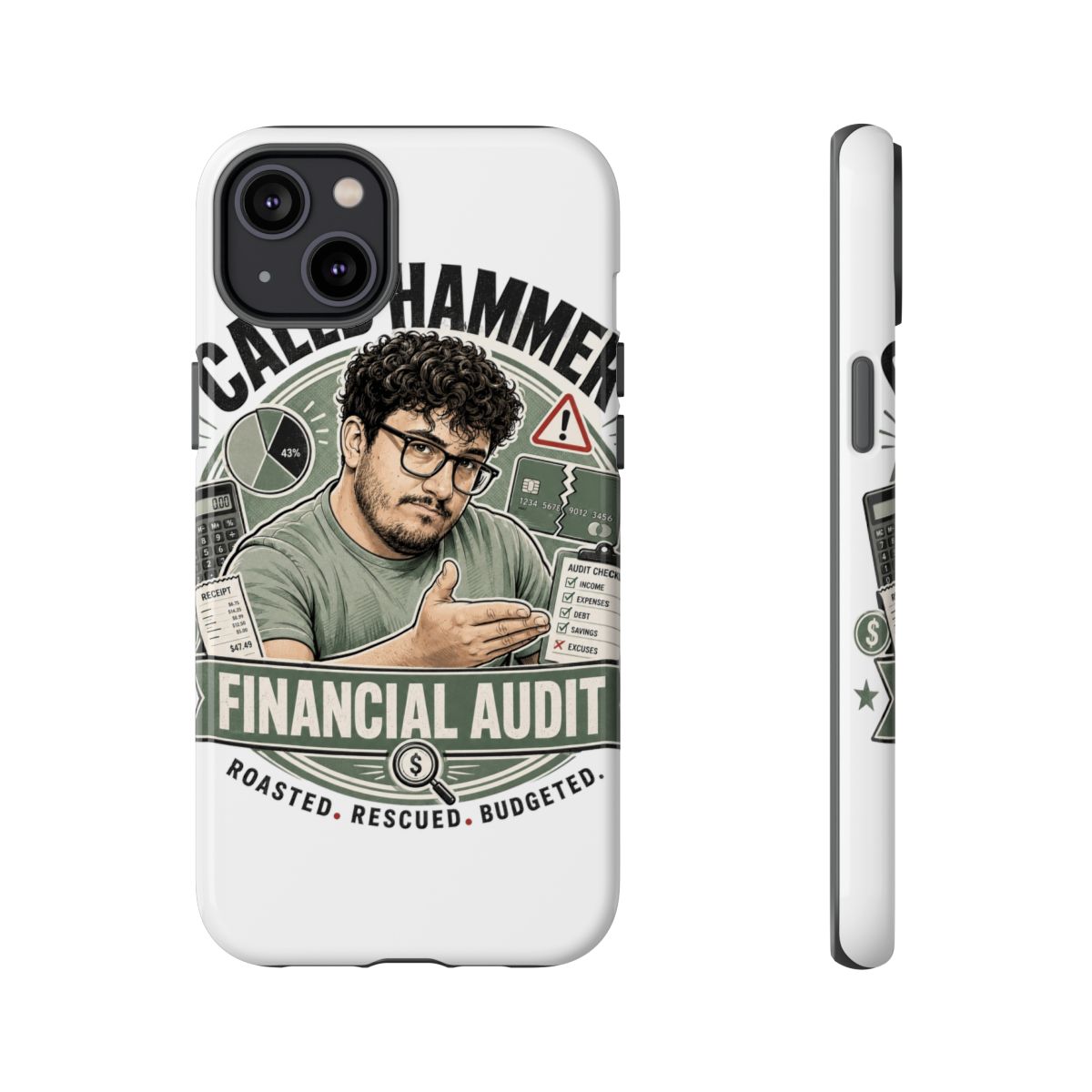 Caleb Hammer Phone Case #4 - alternate angle 4, merchandise