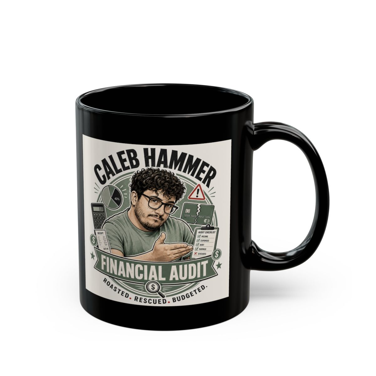 Caleb Hammer Black Mug