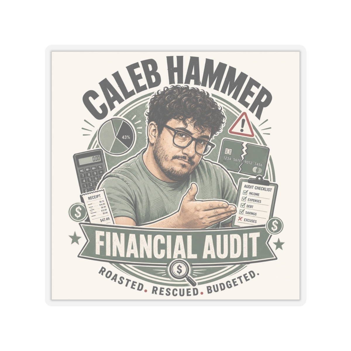Caleb Hammer Sticker #4