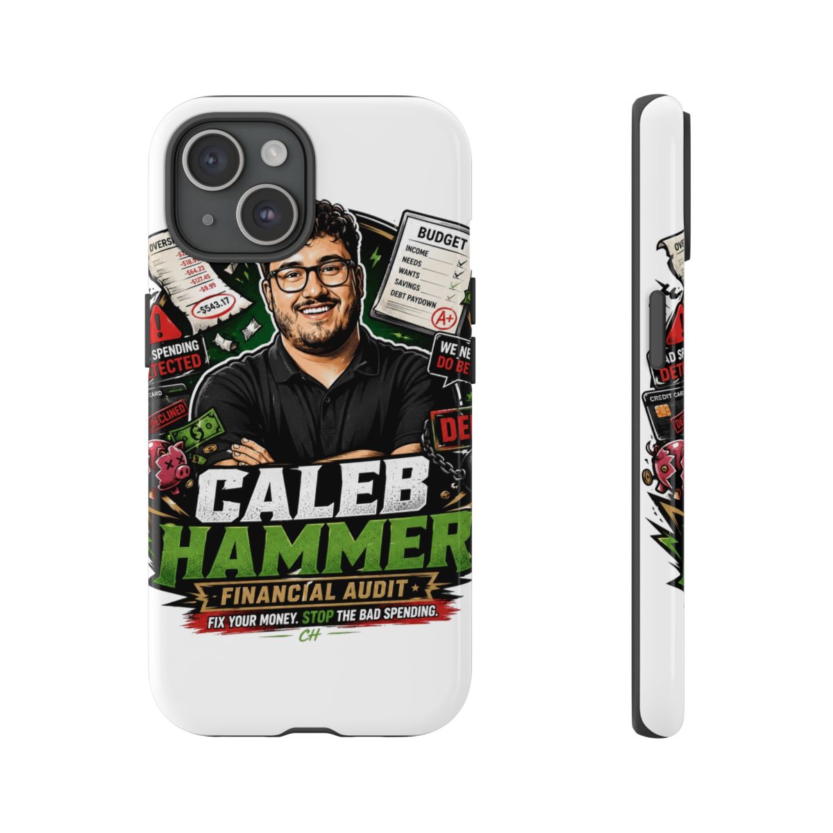Caleb Hammer Phone Case #7 - alternate angle 4, merchandise
