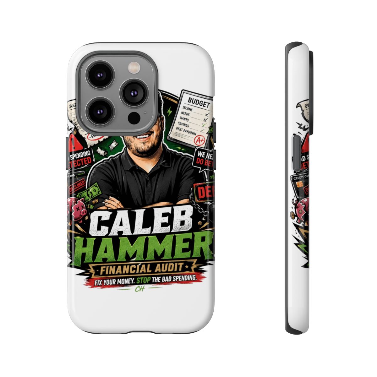 Caleb Hammer Phone Case #7 - alternate angle 1, merchandise