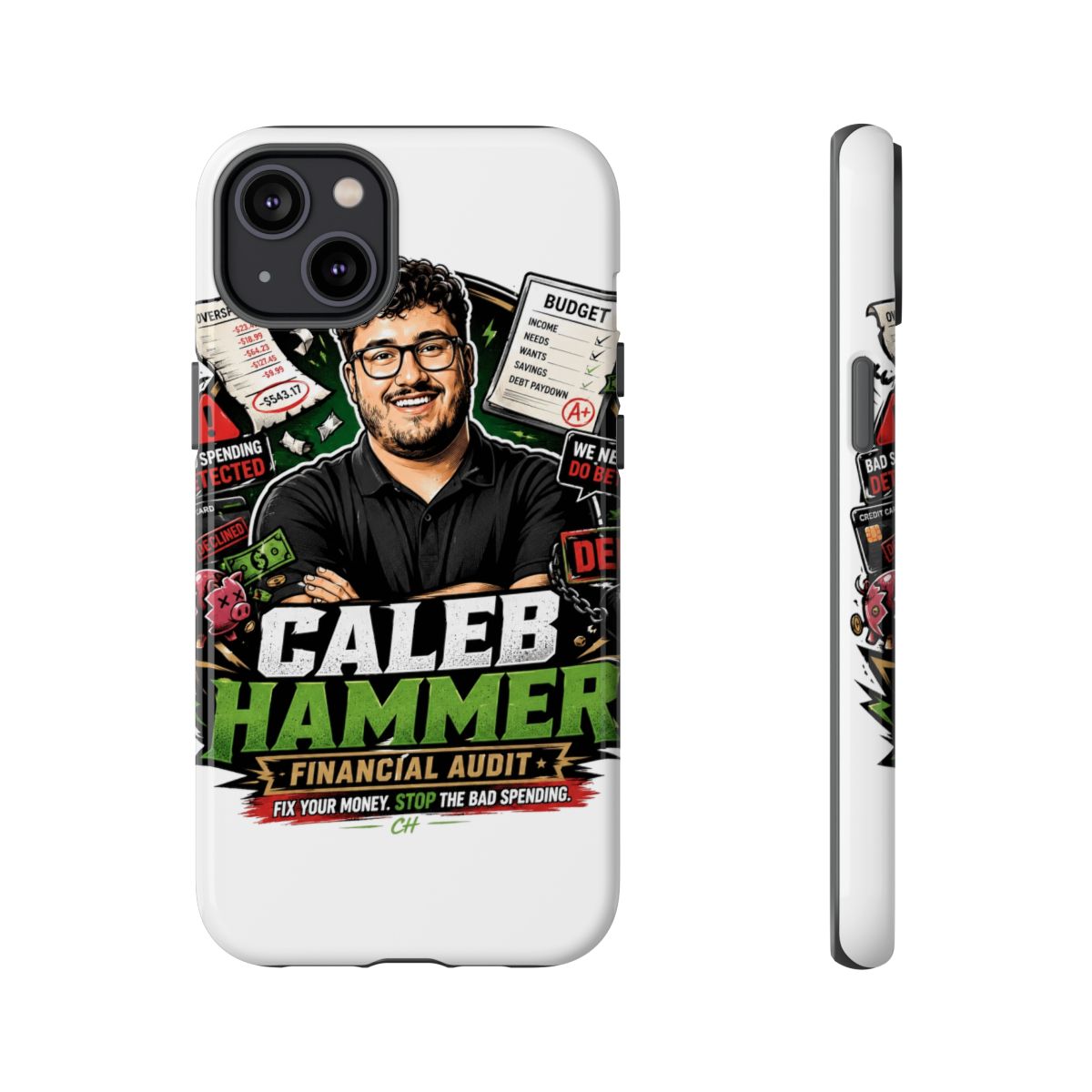 Caleb Hammer Phone Case #7 - alternate angle 2, merchandise
