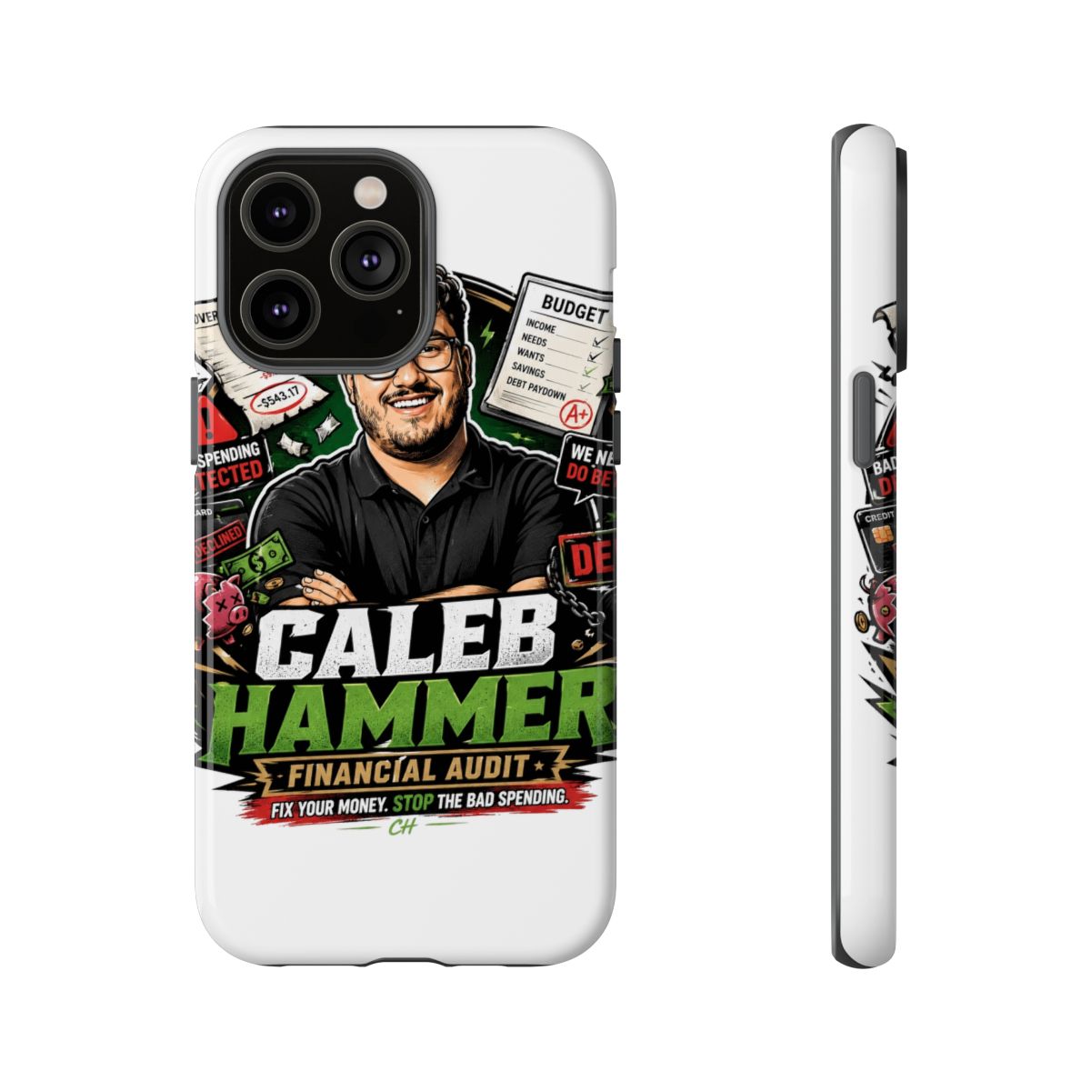 Caleb Hammer Phone Case #7 - alternate angle 3, merchandise