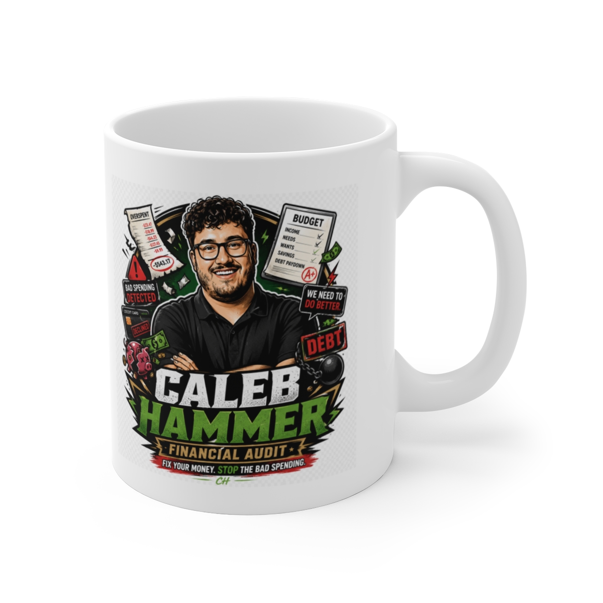 Caleb Hammer White Mug #7