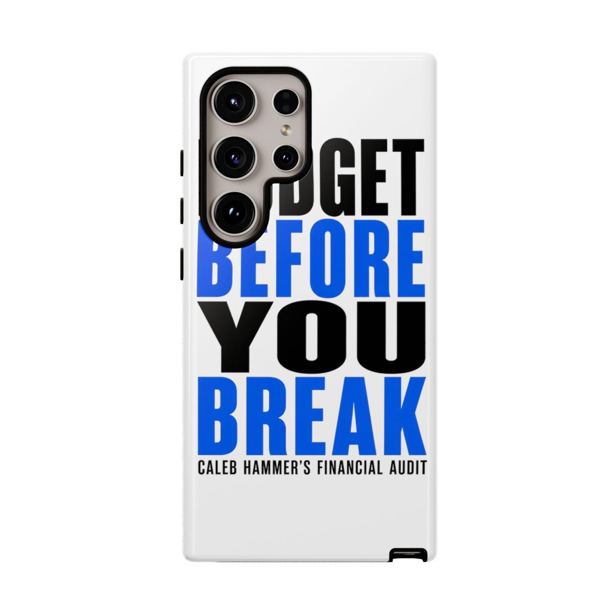 Caleb Hammer "Budget Before You Break" Phone Case - alternate angle 4, merchandise