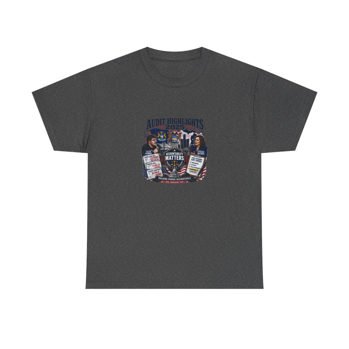 Caleb Hammer "Accountability Matters" Unisex Tee - alternate angle 4, merchandise