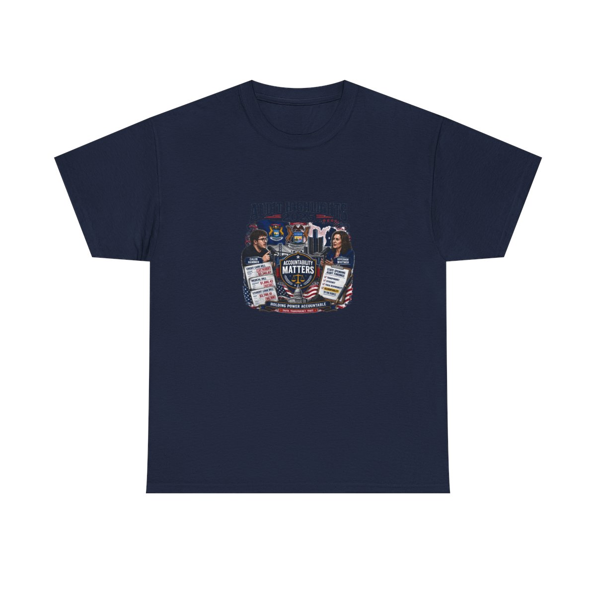 Caleb Hammer "Accountability Matters" Unisex Tee - alternate angle 5, merchandise