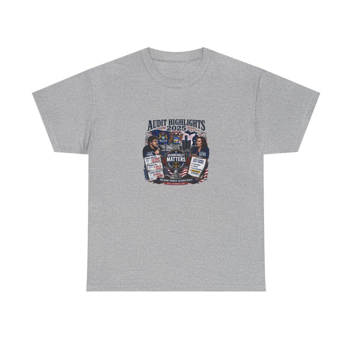 Caleb Hammer "Accountability Matters" Unisex Tee - alternate angle 3, merchandise
