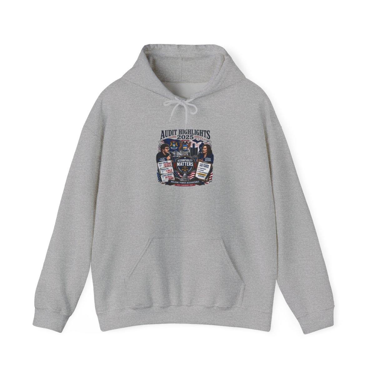 Caleb Hammer "Accountability Matters" Hoodie - alternate angle 2, merchandise