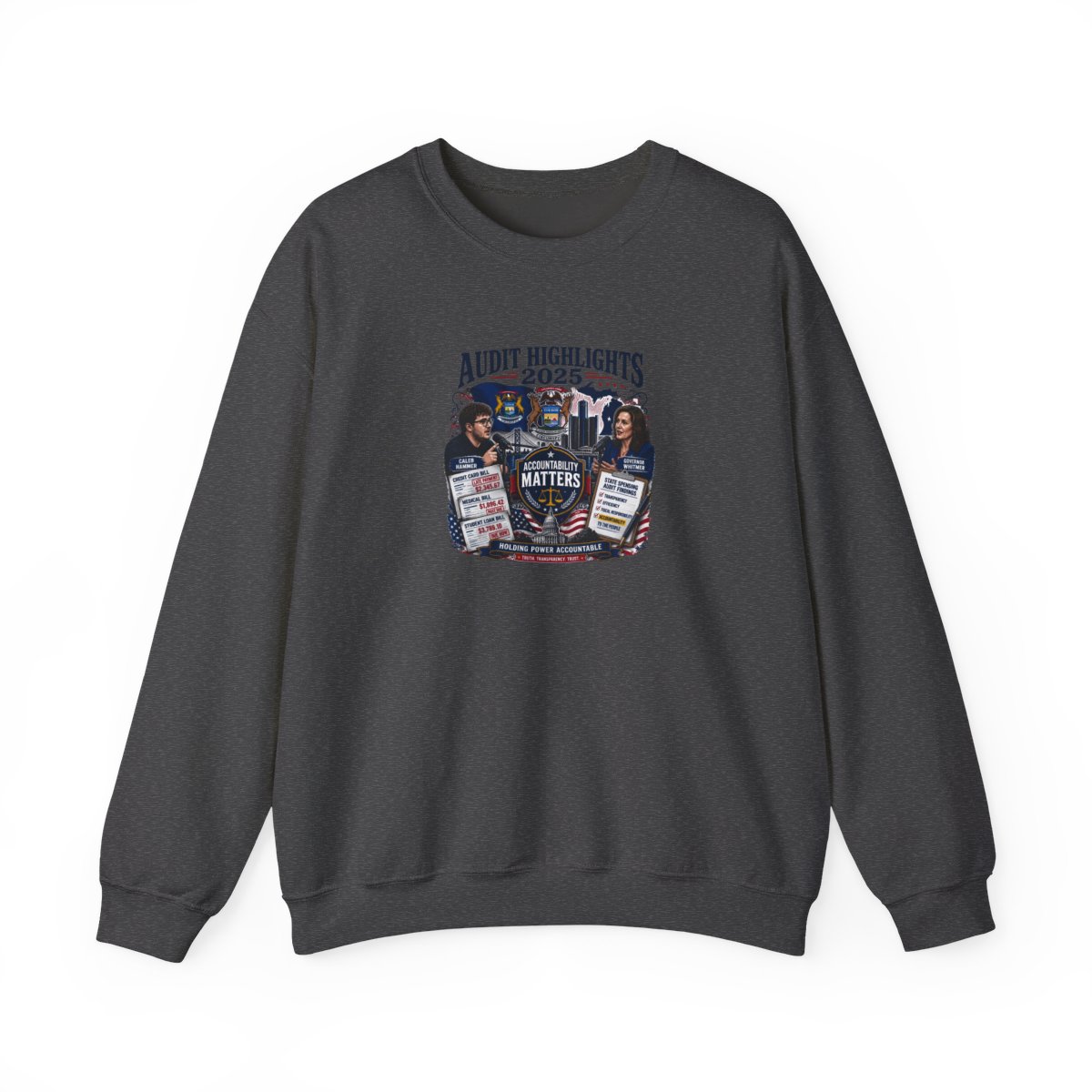 Caleb Hammer "Accountability Matters" Crewneck - alternate angle 2, merchandise
