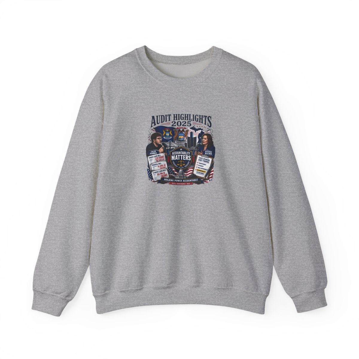 Caleb Hammer "Accountability Matters" Crewneck - alternate angle 3, merchandise