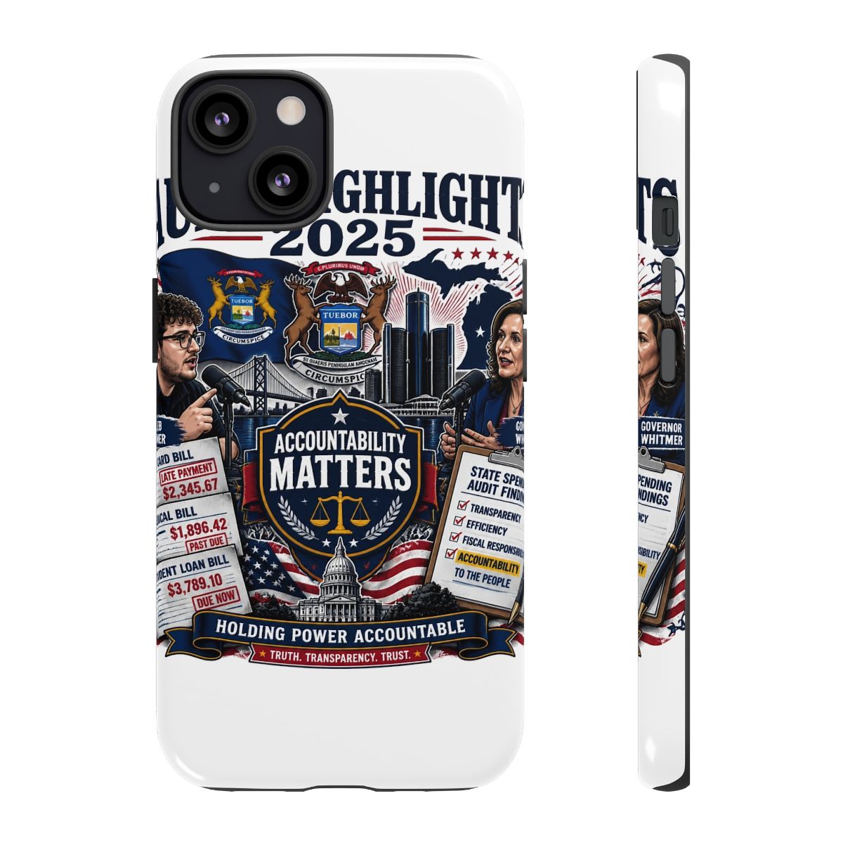 Caleb Hammer "Accountability Matters" Phone Case