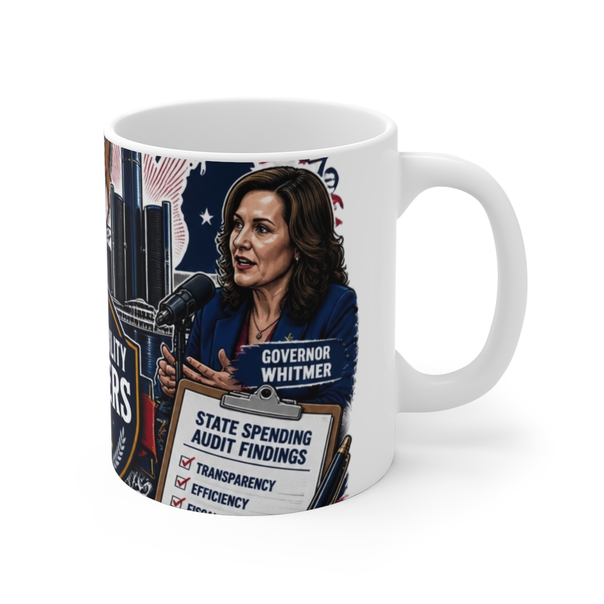 Caleb Hammer "Accountability Matters" White Mug