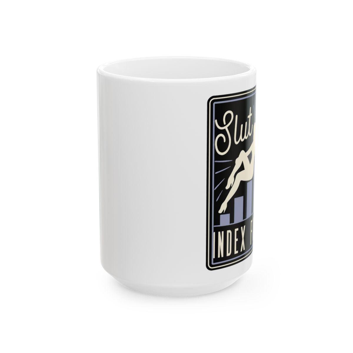 Index Funds Mug | Caleb Hammer - alternate angle 1, merchandise